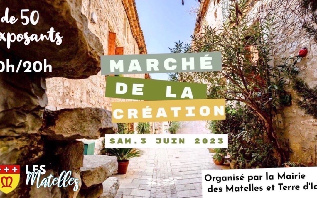 Le marché de la création 3 juin 2023